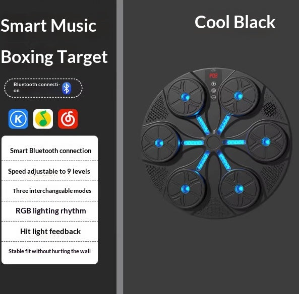 Transform Your Home Workout with the RGB Light Music Boxing Machine - Adjustable Speed for Kickboxing, Karate, and Fitness Fun!
