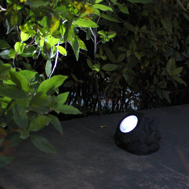 Illuminate Your Outdoor Space with Our Stunning Solar Stone Courtyard Lamp