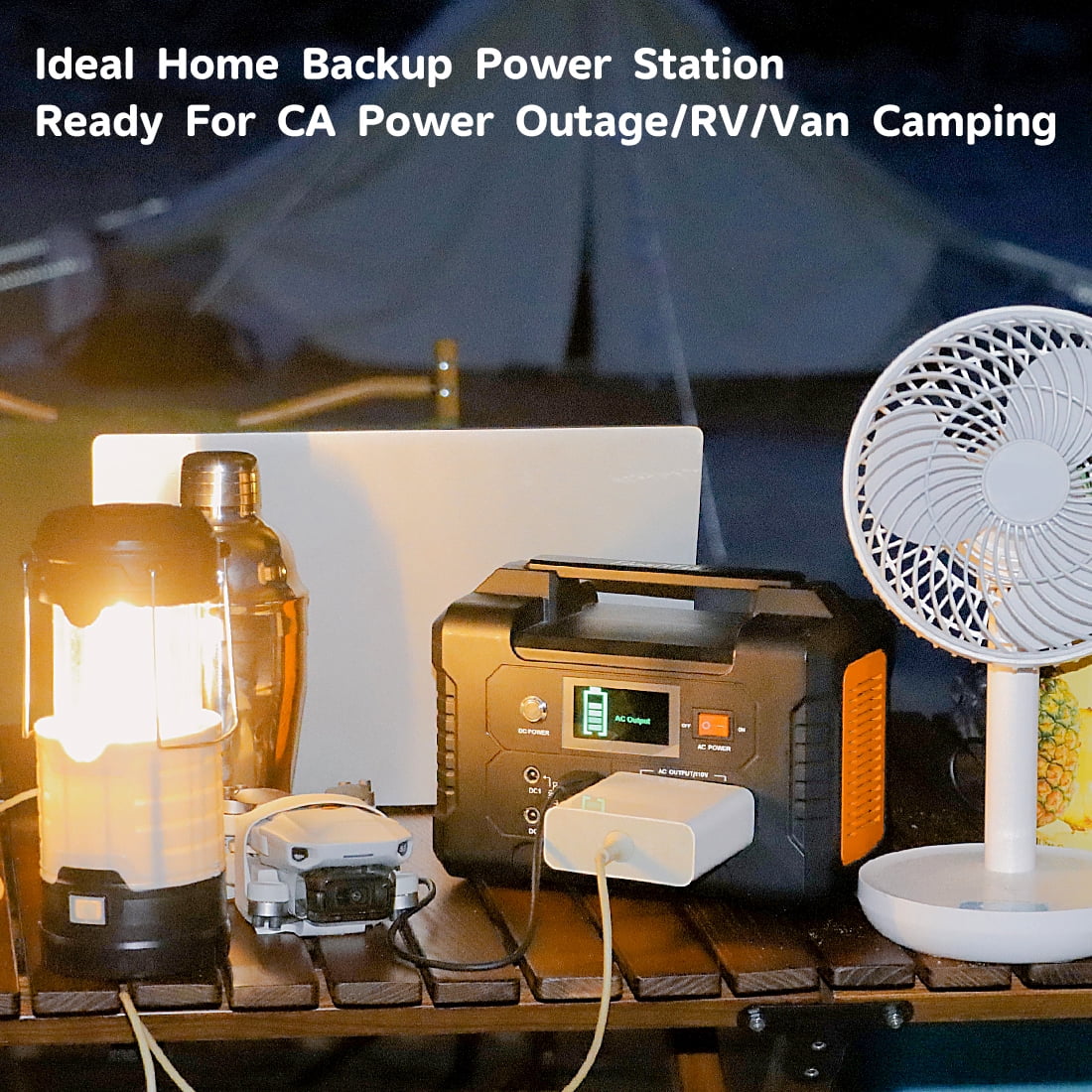 Power Up Your Adventures with the 200W Portable Power Station - 40800mAh Solar Generator for Camping, Travel & Emergencies