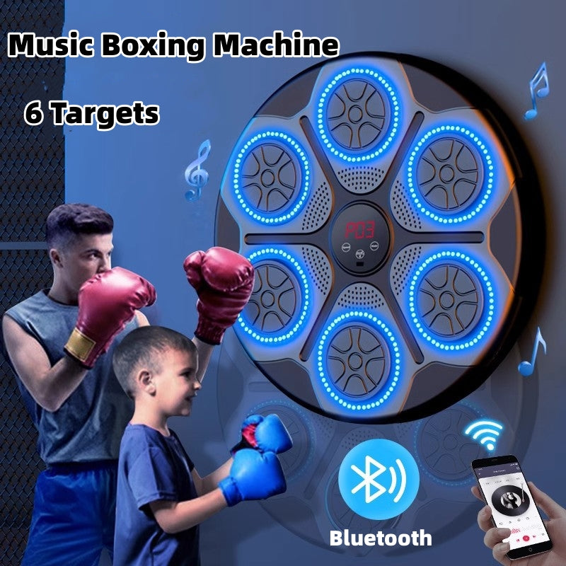 Transform Your Home Workout with the RGB Light Music Boxing Machine - Adjustable Speed for Kickboxing, Karate, and Fitness Fun!