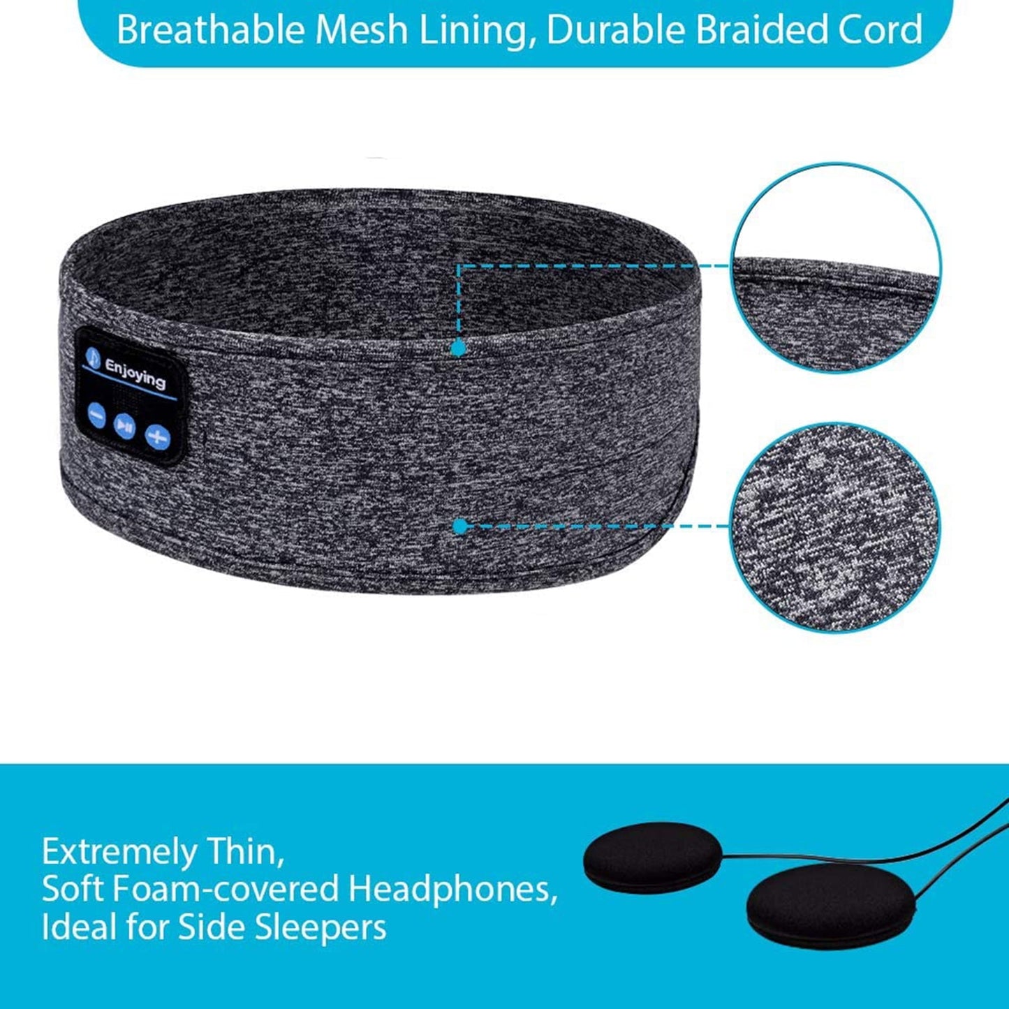 Experience Ultimate Comfort with Wireless Bluetooth Sleep Headphones - Perfect for Sports, Yoga, and Relaxation!