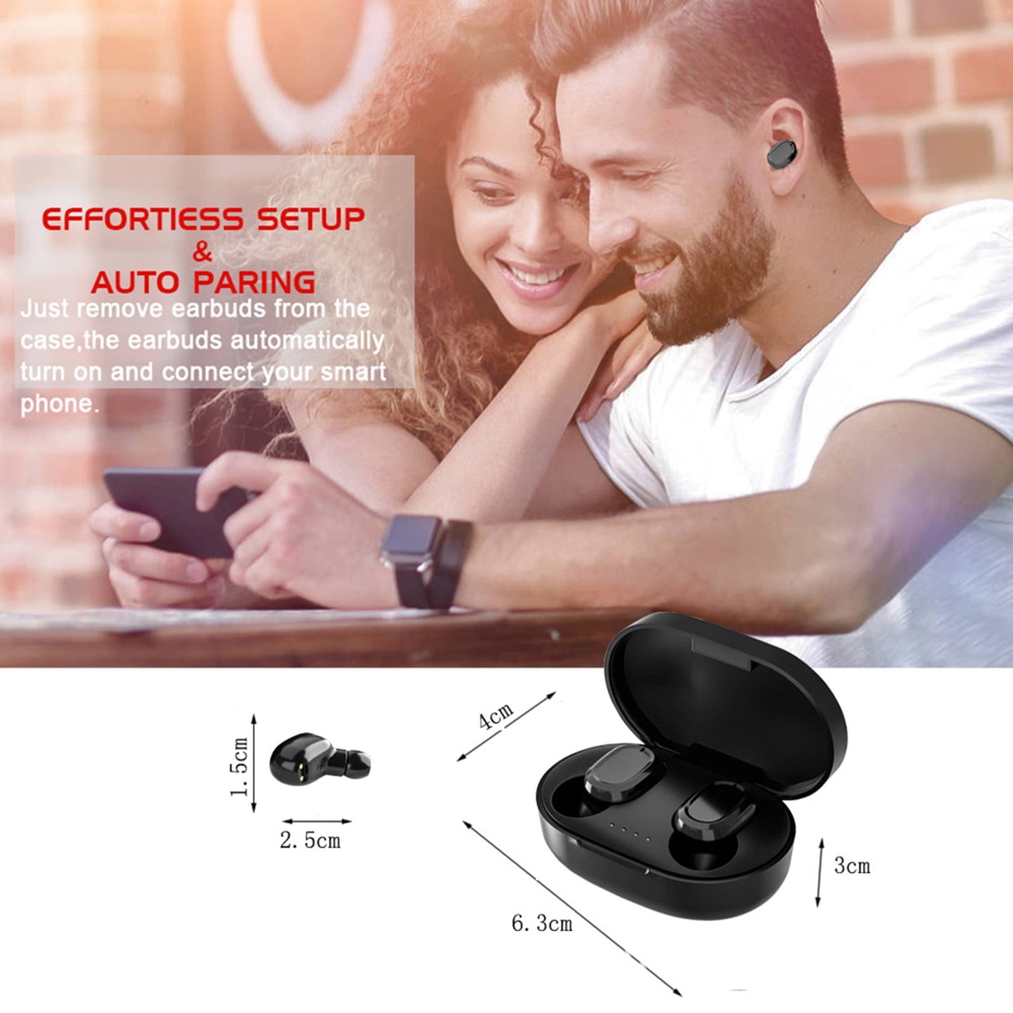 Experience Unmatched Sound Quality with Our Bluetooth 5.2 Wireless Earbuds - Perfect for Sports and On-the-Go!