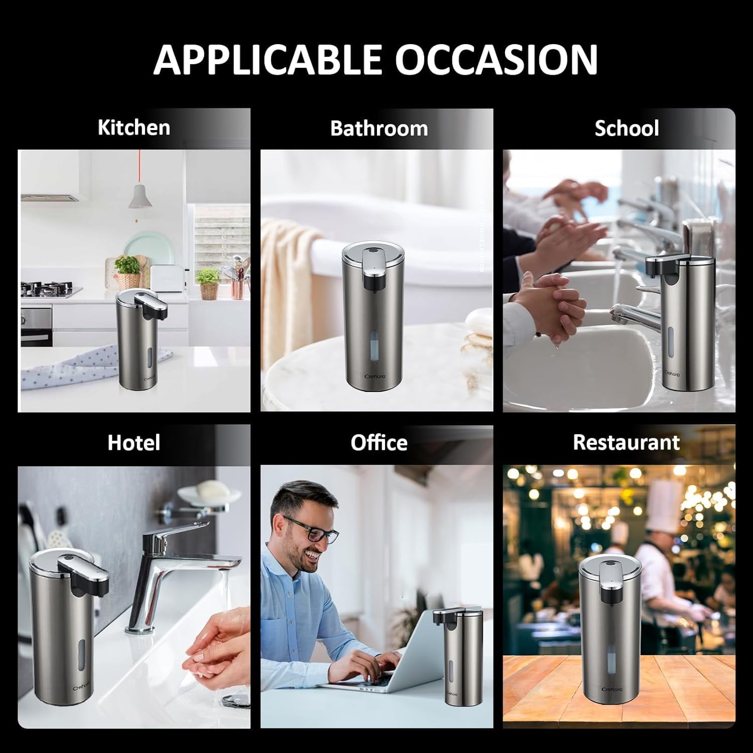 Upgrade Your Hygiene with Our Touchless Automatic Soap Dispenser - Adjustable Volume for Every Family Member!