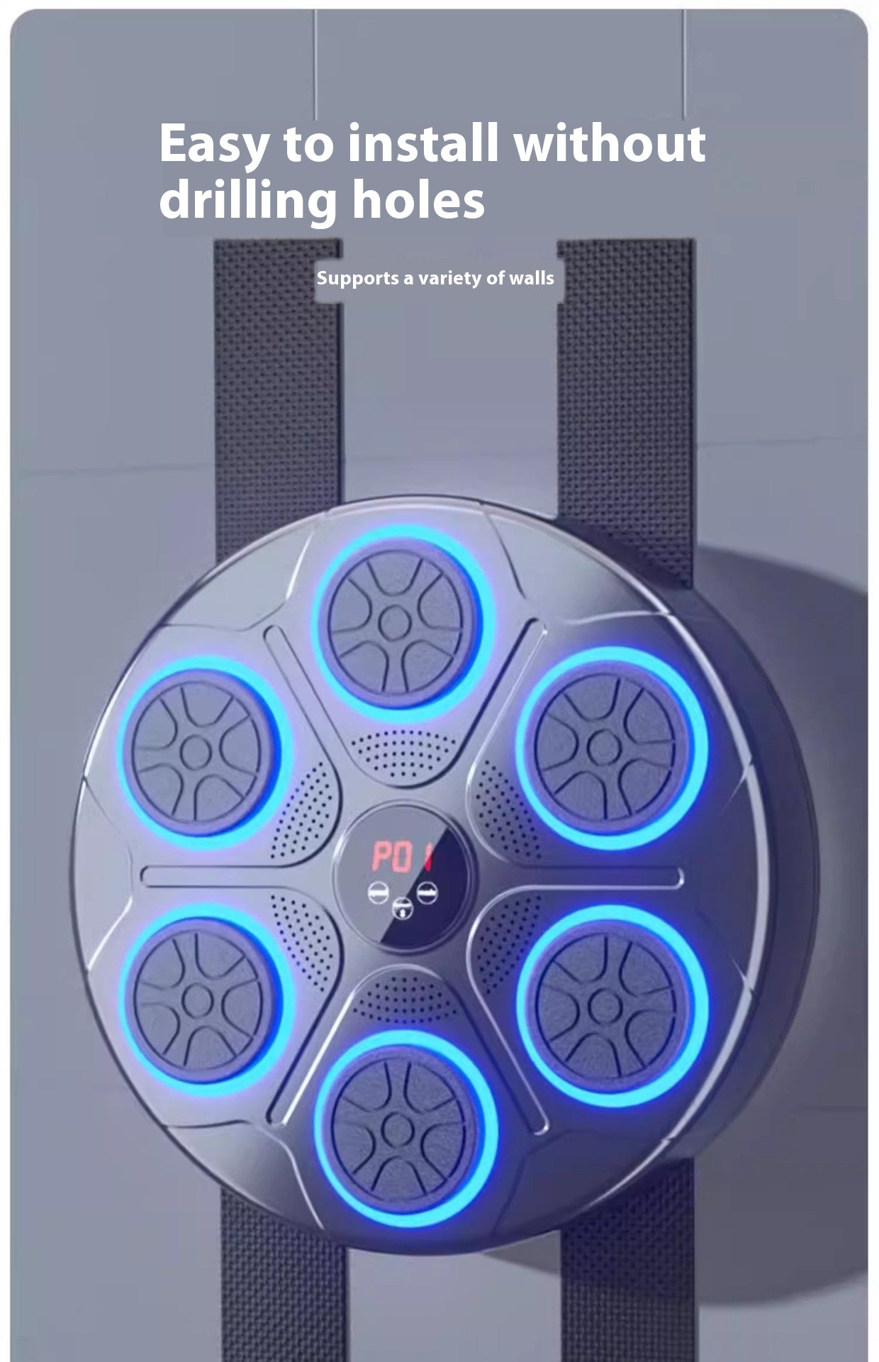 Transform Your Home Workout with the RGB Light Music Boxing Machine - Adjustable Speed for Kickboxing, Karate, and Fitness Fun!