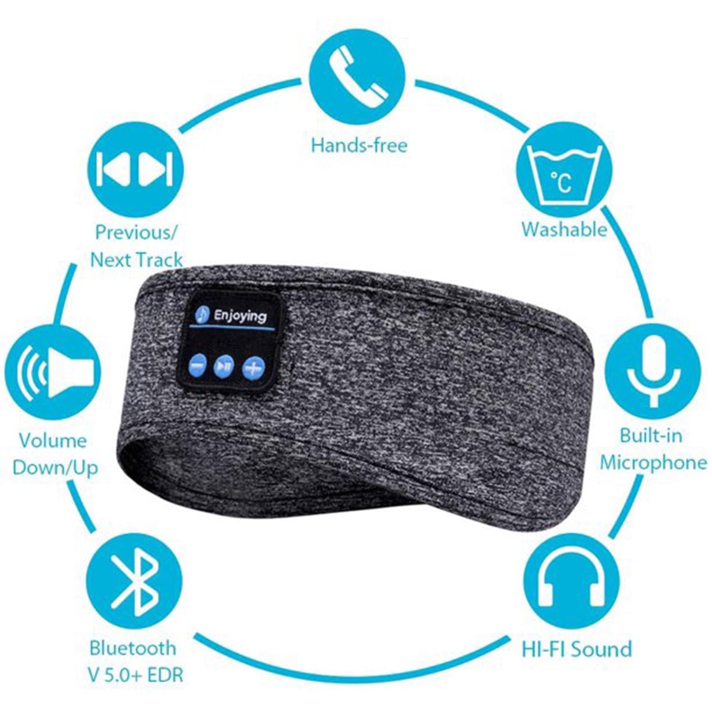 Experience Ultimate Comfort with Wireless Bluetooth Sleep Headphones - Perfect for Sports, Yoga, and Relaxation!