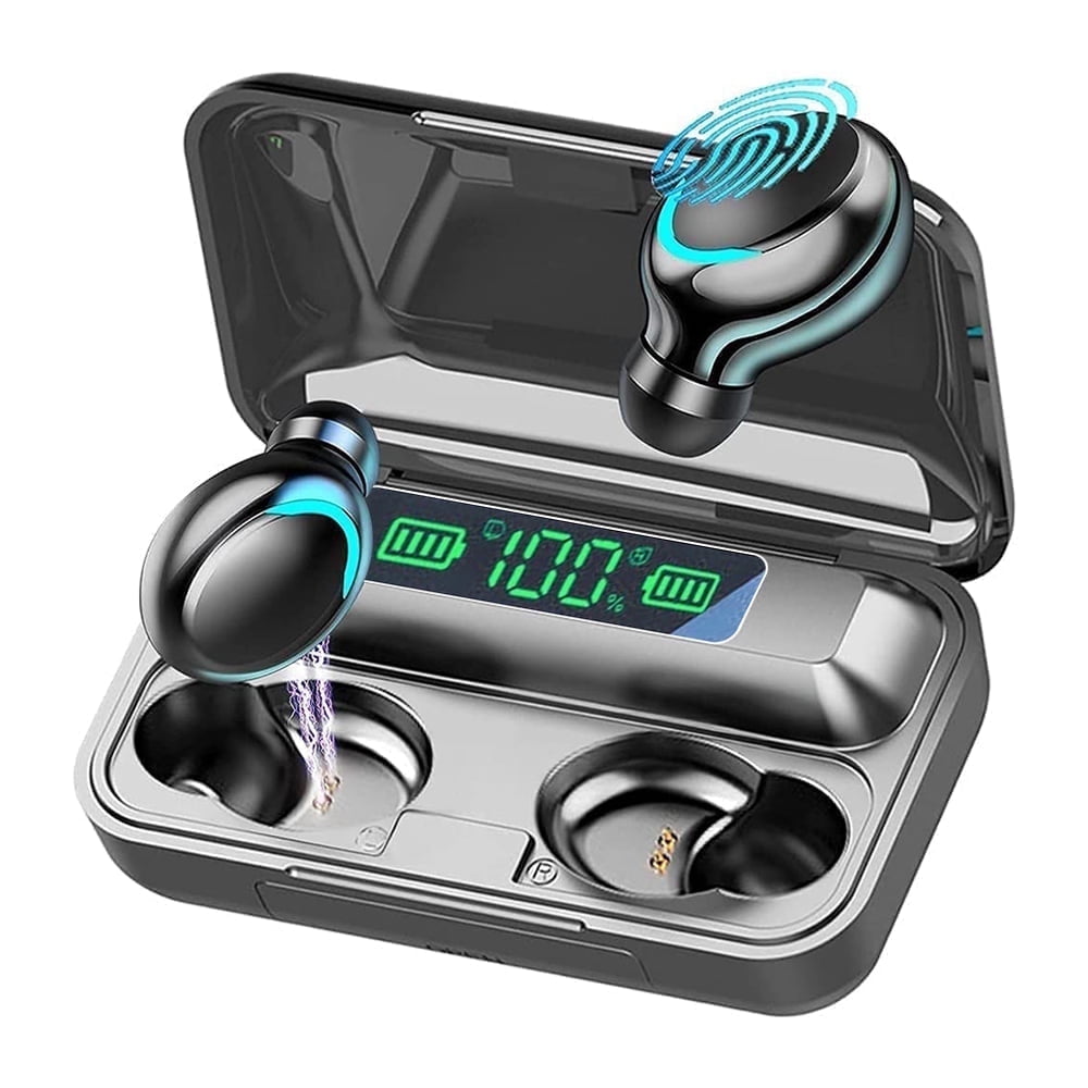 Experience Unmatched Sound with GoldSong Bluetooth Earbuds - Wireless Earphones with 2200mAh Charging Case & Emergency Power Bank