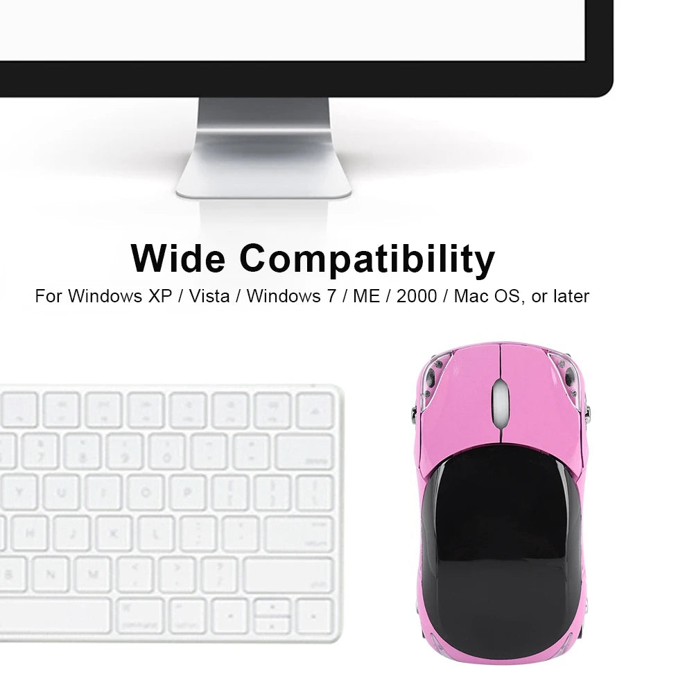 Experience Seamless Productivity with the 2.4G Wireless Optical Mouse - 1600DPI for Mac, PC, and Tablets!