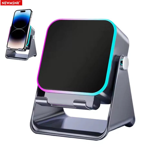 Experience Ultimate Sound with the NEW 5-in-1 Auto-Induction Wireless Speaker – RGB Light, Phone Stand & Surround Sound!