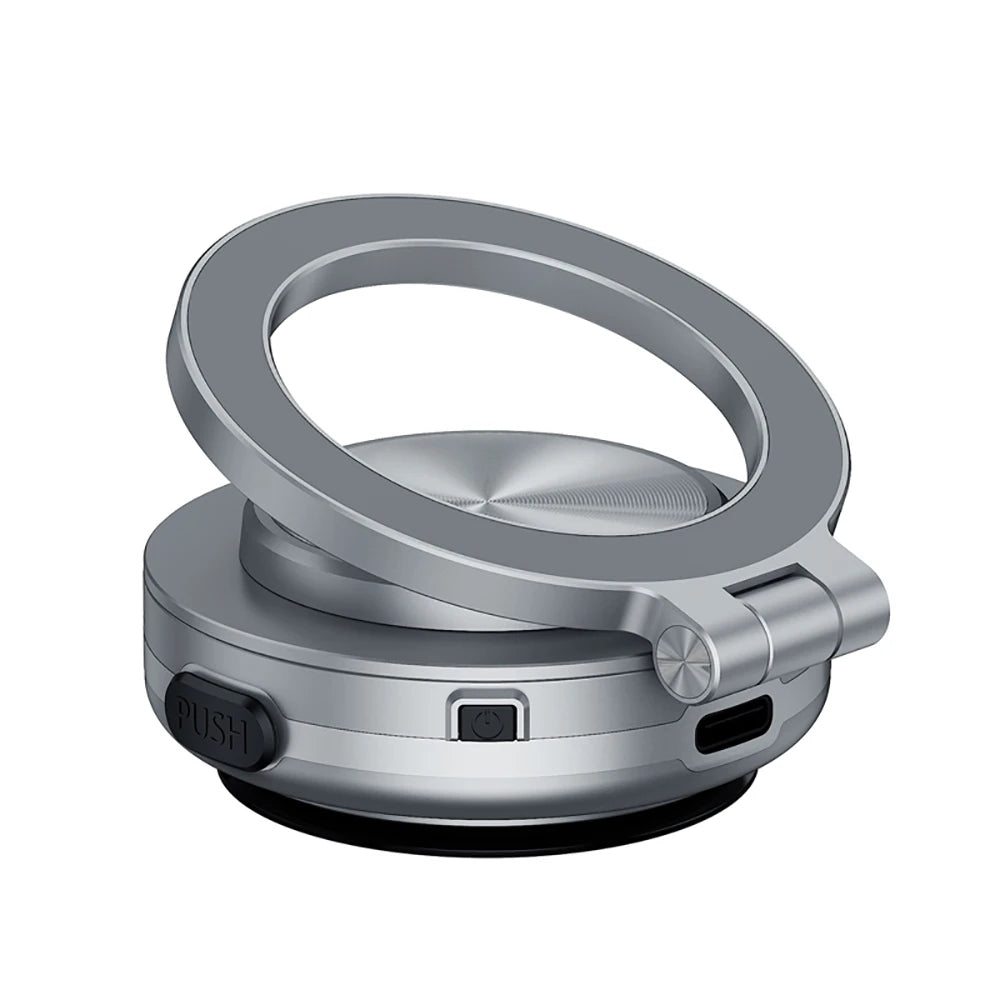 Revolutionary 360° Rotatable Magnetic Car Phone Holder - Intelligent Vacuum Suction Mount for Ultimate Stability