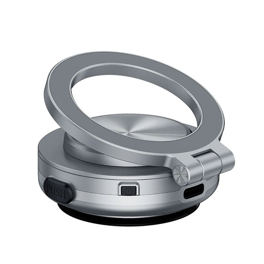 Revolutionary 360° Rotatable Magnetic Car Phone Holder - Intelligent Vacuum Suction Mount for Ultimate Stability