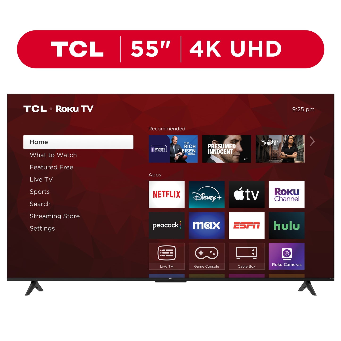Experience Stunning 4K UHD with the 55" Class S4 (55S451) HDR Smart TV Powered by Roku