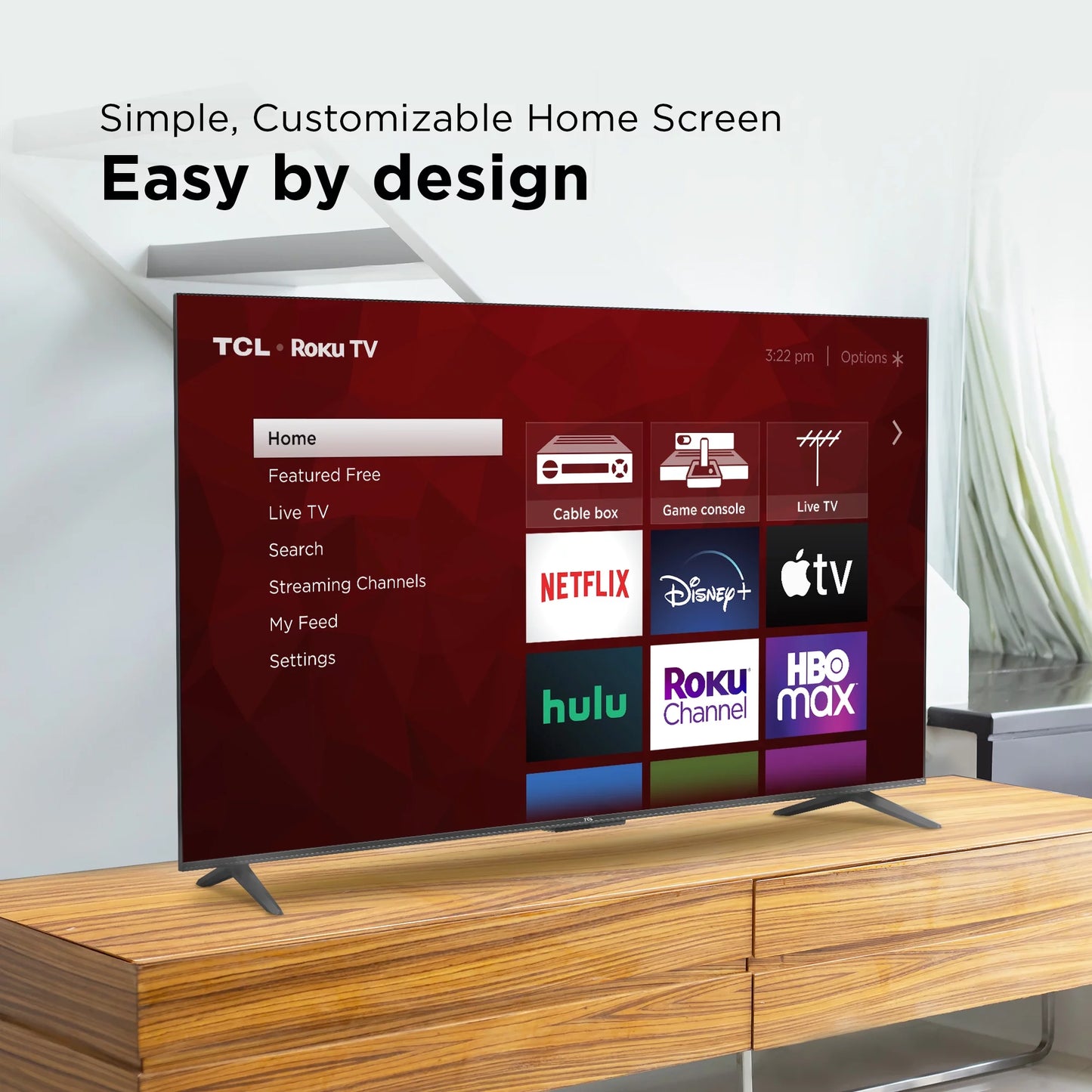 Experience Stunning 4K UHD with the 55" Class S4 (55S451) HDR Smart TV Powered by Roku
