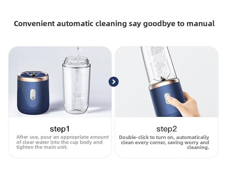 Experience Freshness On-the-Go with Our 6-Blade 400ML Portable Electric Blender - Perfect for Juicing and Smoothies!