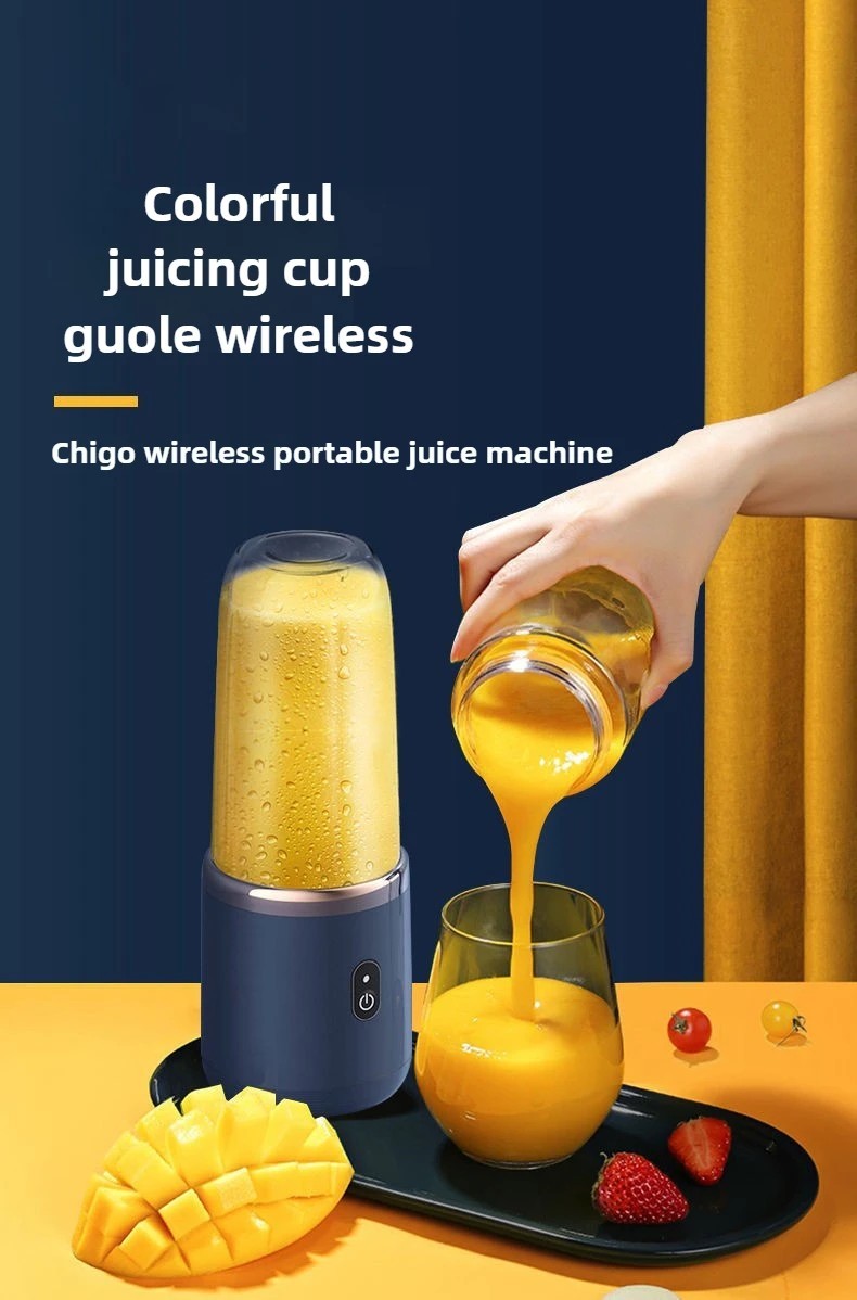 Experience Freshness On-the-Go with Our 6-Blade 400ML Portable Electric Blender - Perfect for Juicing and Smoothies!