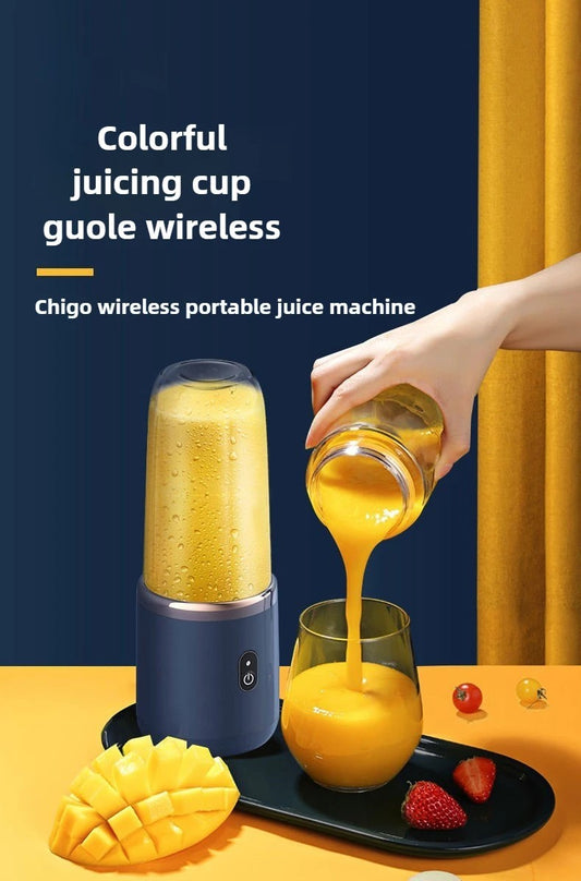 Experience Freshness On-the-Go with Our 6-Blade 400ML Portable Electric Blender - Perfect for Juicing and Smoothies!