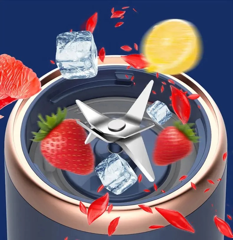 Experience Freshness On-the-Go with Our 6-Blade 400ML Portable Electric Blender - Perfect for Juicing and Smoothies!